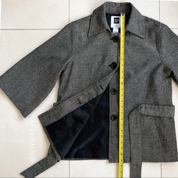 GAP Tweed 3/4 Sleeve Swing Jacket - Picture 11 of 14